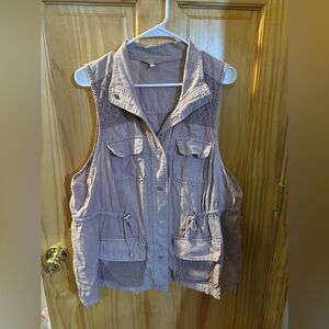 Cinch waist vest